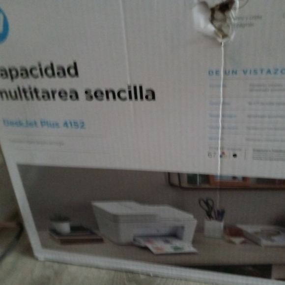 HP Deskjet Plus 4152 Printer Copier Scanner WIFI - Picture 3 of 3